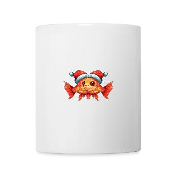 L’équipe de Noël des poissons rouges - Mug blanc - blanc - Devant