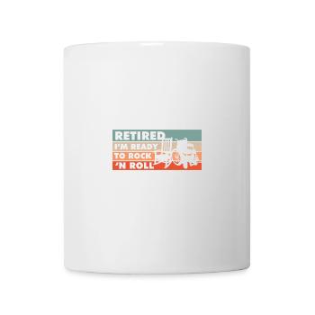 Retraité, je suis prêt à faire du rock 'n roll - Mug blanc - blanc - Devant