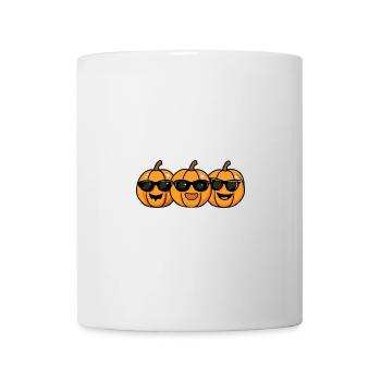 Citrouille Halloween Cool - Mug blanc - blanc - Devant