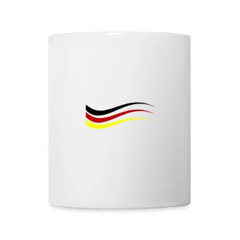 Deutschland Fahne Linie - Tasse - Weiß - Vorne