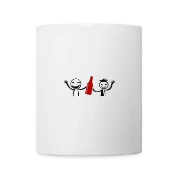 Stick Figure Enterrement de vie de garçon Équipe - Mug blanc - blanc - Devant