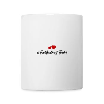 fieldhockey team herz - Tasse - Weiß - Vorne