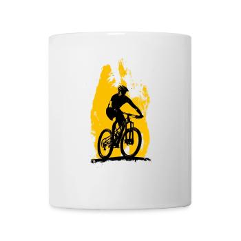 Mountainbike mountainbiken biken - Tasse - Weiß - Vorne