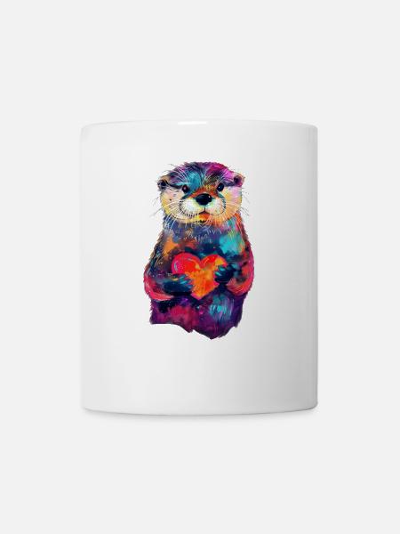 Loutre - Mug blanc - blanc