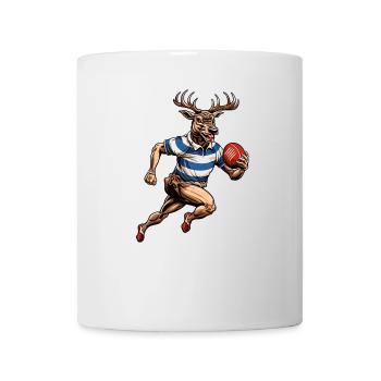 Hirsch rugby player - Mug - white - Front