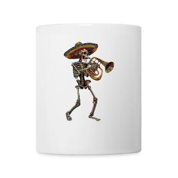 Tuba Squelette Mexicain - Mug blanc - blanc - Devant