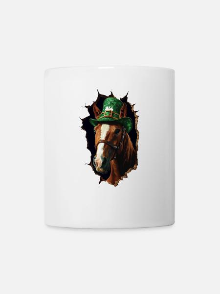 St. Patrick Pferd - Tasse - Weiß