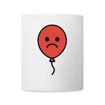 Sad Balloon – Emotives Cartoon Design - Mug - white - Front