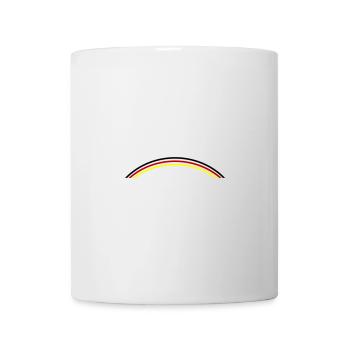Deutschland Flagge Symbol Linie - Tasse - Weiß - Vorne