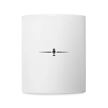 Mikrofon Symbol Linie - Tasse - Weiß - Vorne