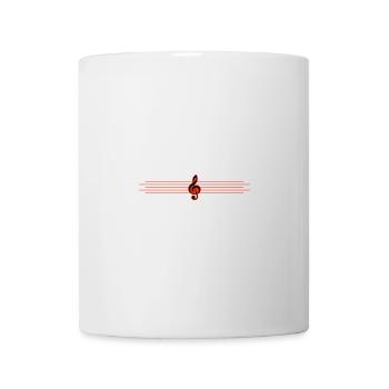 ligne de clé - Mug blanc - blanc - Devant