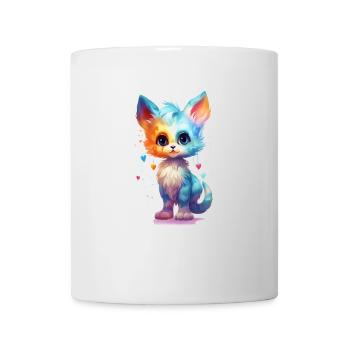 Cute little Sweetheard Kitty Cat Shirt Design - Mug - white - Front