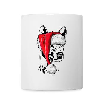 Santa Basenji Weihnachten Hunde Hund Wilsigns - Tasse - Weiß - Vorne