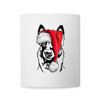 Santa Malinois Christmas St. Nicholas Dogs Wilsigns - Mug - white - Front