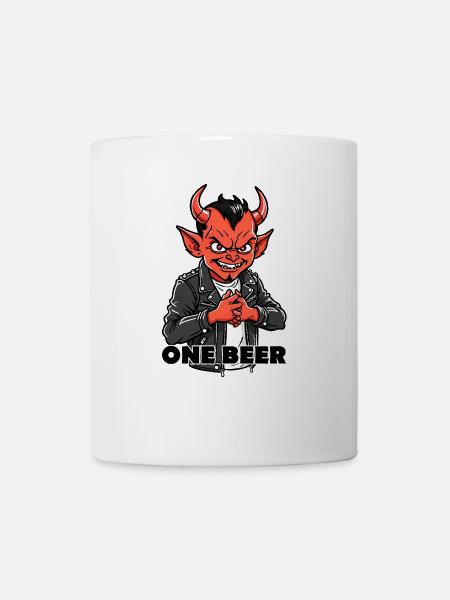 Roter Teufel - Tasse - Weiß