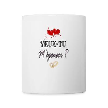 Veux-tu m'épouser ? - Mug blanc - blanc - Devant
