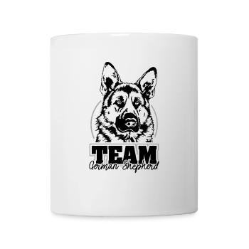 TEAM GERMAN SHEPHERD Wilsigns Hundesport Hunde - Tasse - Weiß - Vorne