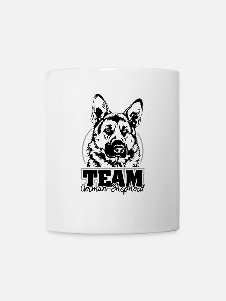 TEAM GERMAN SHEPHERD Wilsigns Hundesport Hunde - Tasse - Weiß