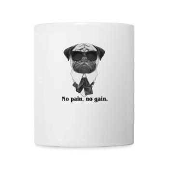 Carlin | Carlin - Pas de douleur, pas de gain - Mug blanc - blanc - Devant