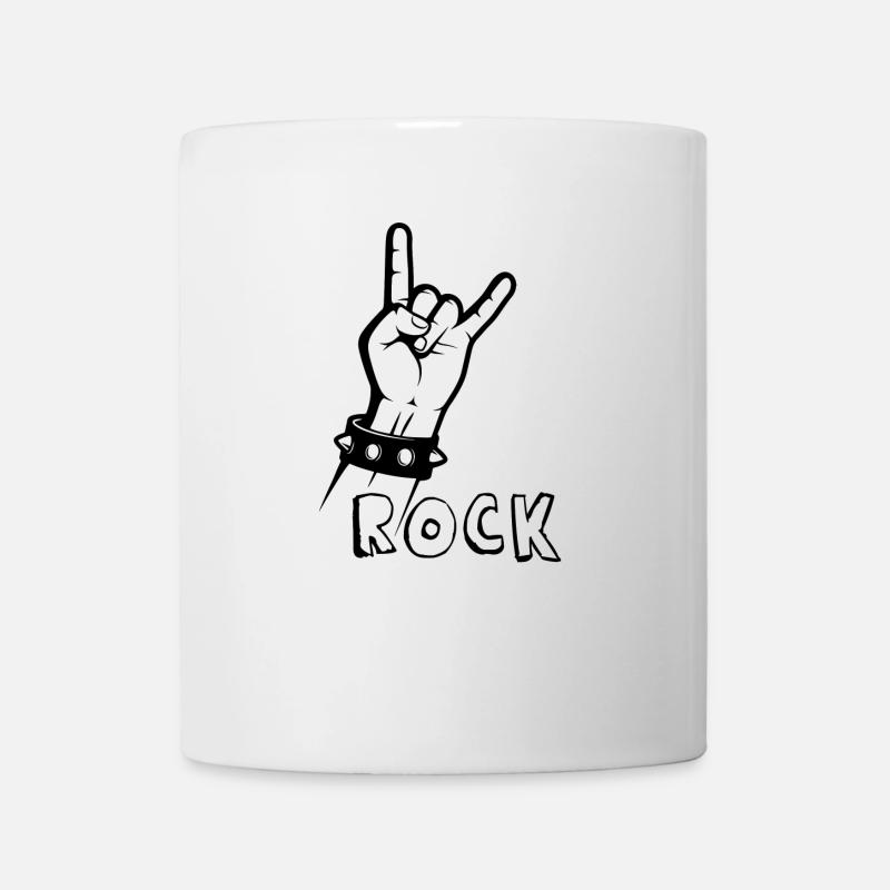 ROCK A LA MAIN - Mug blanc - blanc