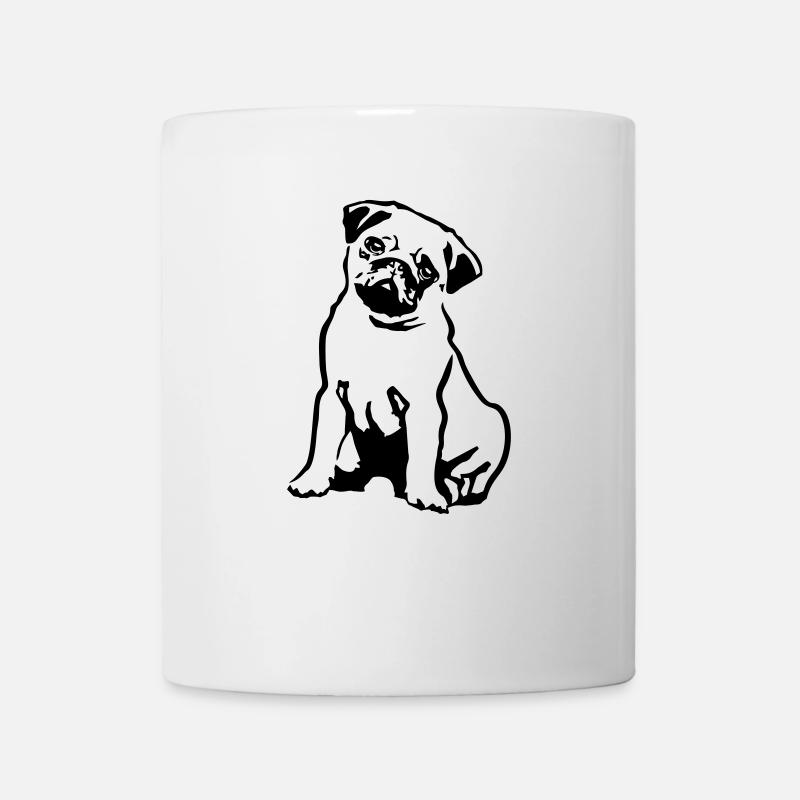 Pug, Dog - Mug - white
