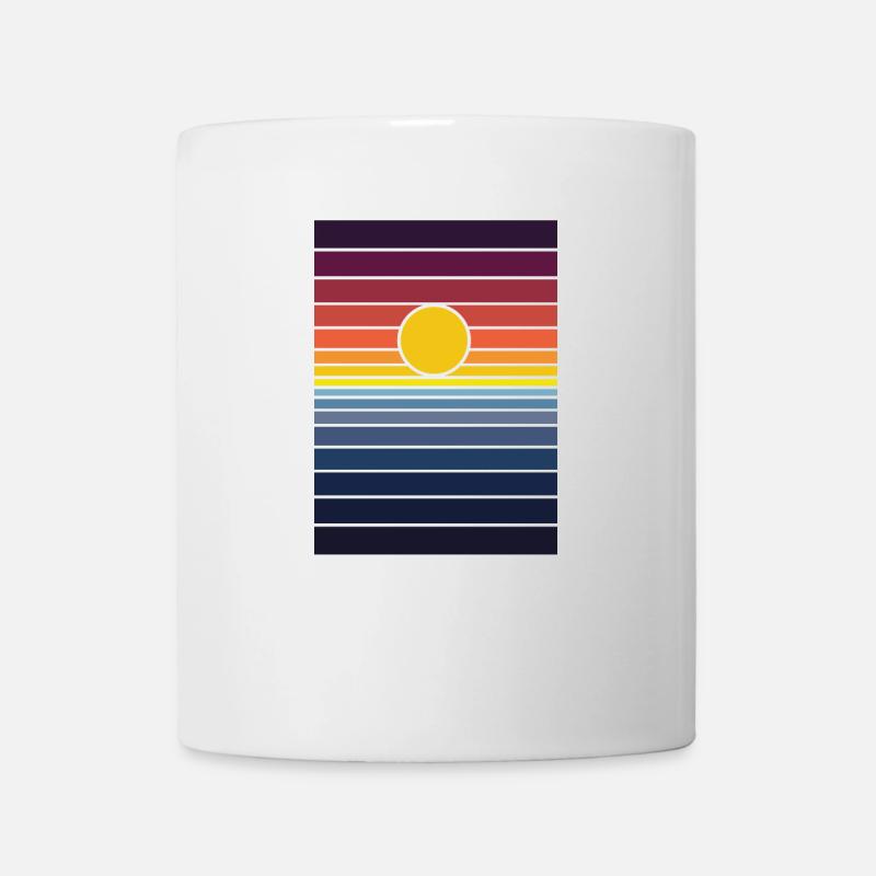 le coucher du soleil - Mug blanc - blanc