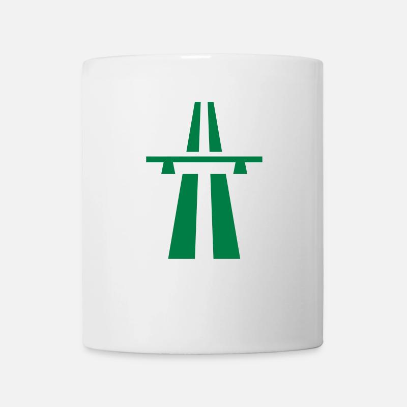 Autobahn - Tasse - Weiß