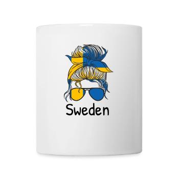 Drapeau de la Suède Scandinavie Drapeau suédois - Mug blanc - blanc - Devant