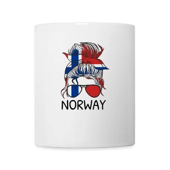 Norwegen Flagge Skandinavien Norwegische Fahne - Tasse - Weiß - Vorne