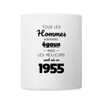 Anniversaire 70 ans - Meilleurs sont nés en 1955 - Mug blanc - blanc - Devant