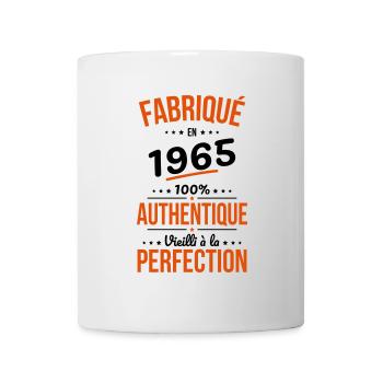 60 Jahre Jubiläum - Hergestellt im Jahr 1965 - Tasse - Weiß - Vorne