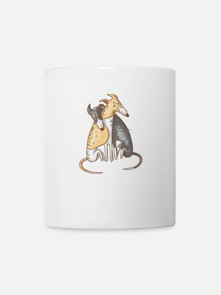 Chiens aimants - Mug blanc - blanc