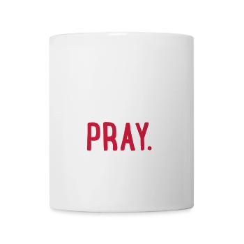 beten - Tasse - Weiß - Vorne