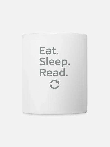 Eat - Sleep - Read - Repeat - Tasse - Weiß