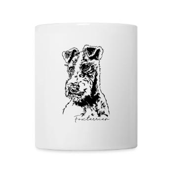 FOXTERRIER dog portrait hunting dog hunter Wilsigns - Mug - white - Front