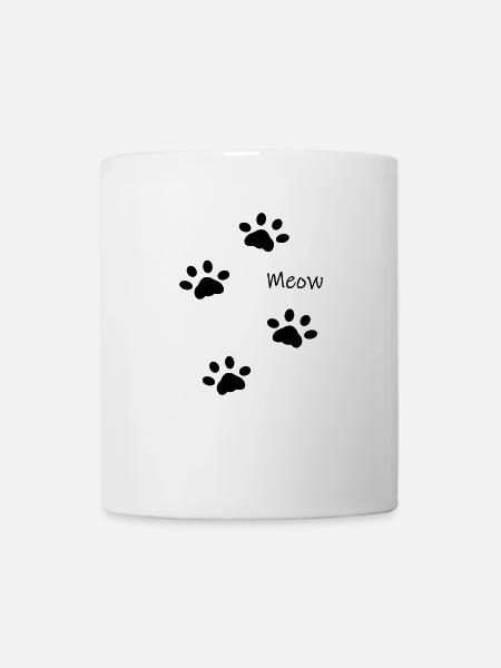 DZ0001 Meow Cat's Paws - Mug - white