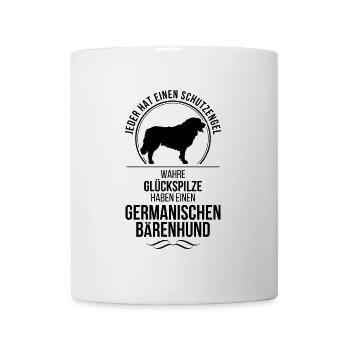 GERMANISCHER BÄRENHUND Schutzengel Hunde Wilsigns - Tasse - Weiß - Vorne