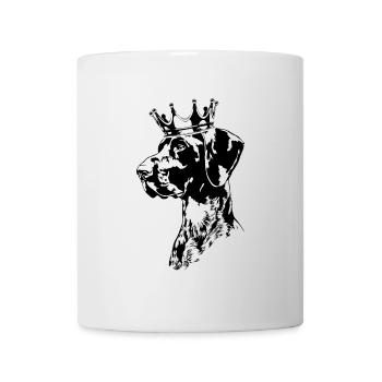 FRANÇAIS CHEVEUX COURTS Couronne chien chien Wilsigns - Mug blanc - blanc - Devant