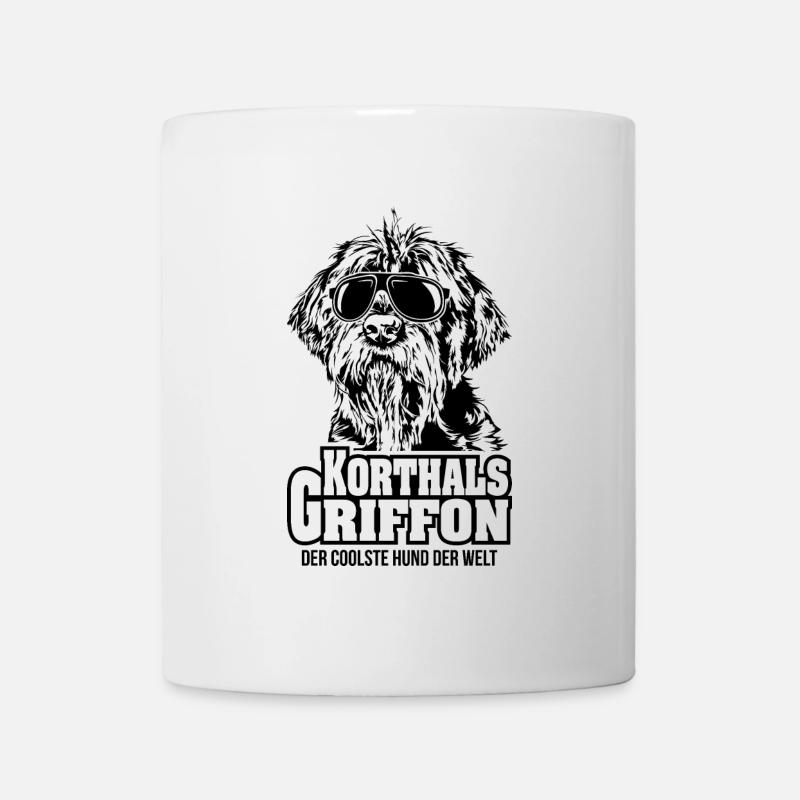 KORTHALS GRIFFON chien le plus cool chien disant chiens - Mug blanc - blanc
