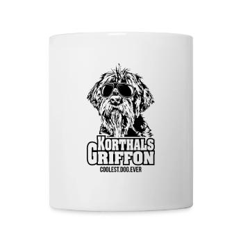 KORTHALS GRIFFON coolest dog ever dog saying - Mug - white - Front
