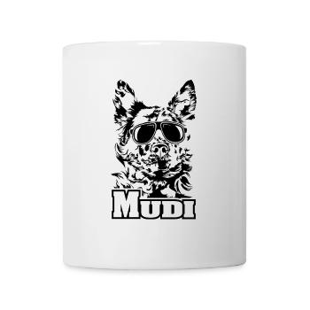 MUDI cool sunglasses dogs dog - Mug - white - Front