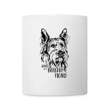 BERGER PICARD Chien Dire Chiens - Mug blanc - blanc - Devant