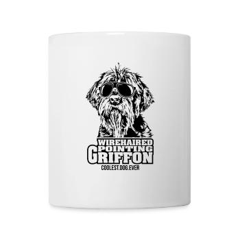 WIREHAIRED POINTING GRIFFON chien le plus cool de tous les temps Chiens - Mug blanc - blanc - Devant