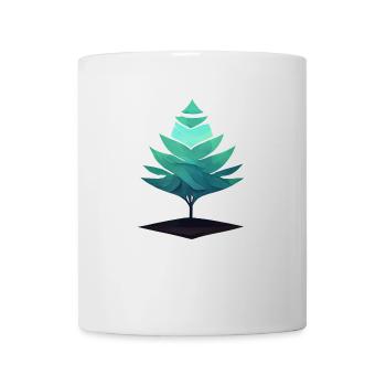 Arbre Vectoriel - Mug blanc - blanc - Devant