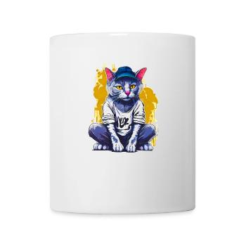 Cat graffiti - Mug - white - Front