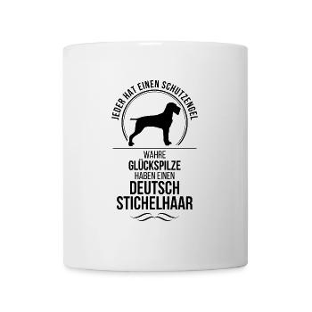 DEUTSCH STICHELHAAR Schutzengel Hunde Wilsigns - Tasse - Weiß - Vorne