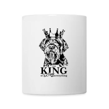 Korthals Griffon Roi de tout chien - Mug blanc - blanc - Devant