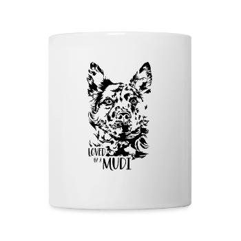 Loved by a Mudi Dog Saying Dogs Wilsigns - Mug - white - Front