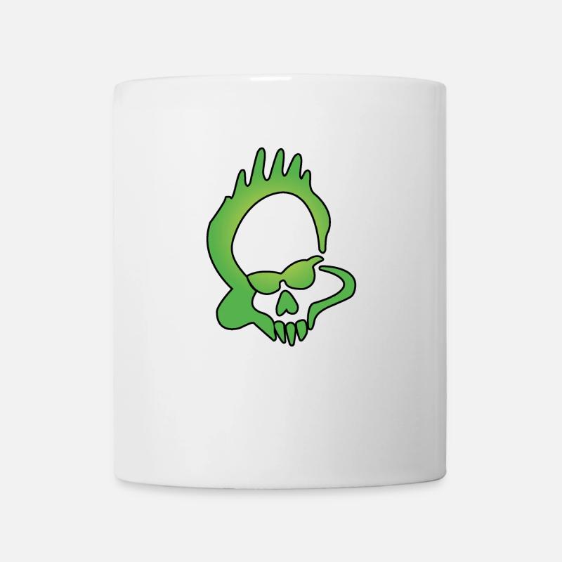 manslayergreenlogo - Tasse - Weiß