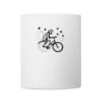Monkey on the bike - Mug - white - Front